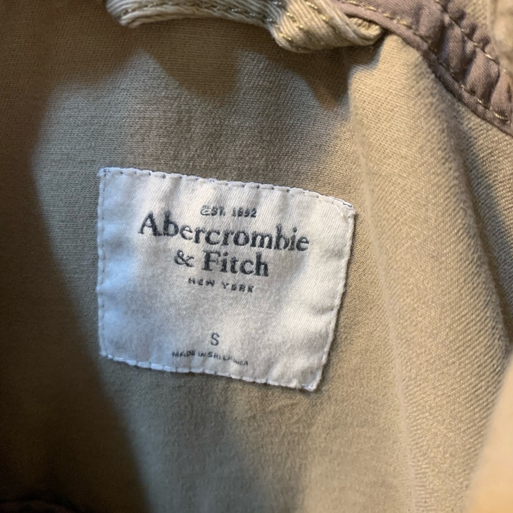 Abercrombie & Fitch khaki canvas safari field coat with hood. Great condition S - Picture 2 of 13